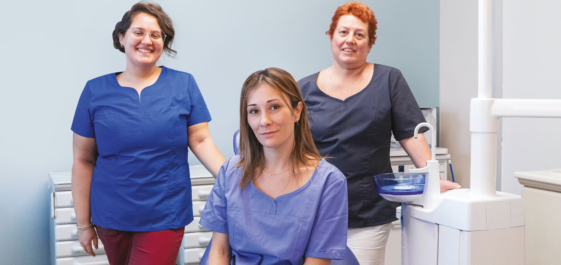 Lo staff dello studio dentistico Impladent